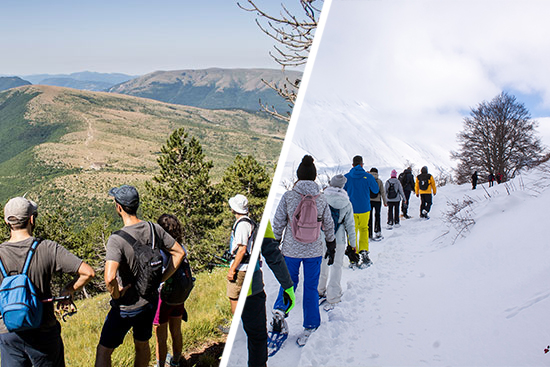 composizione escursioni ciaspolate